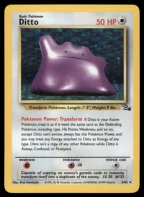 Ditto (3) Fossil #03/62 Holo Pokemon Card