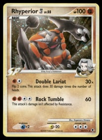 Rhyperior E4 Rising Rivals #32/111 Holo Pokemon Card