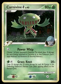 Carnivine G Diamond and Pearl Promos #DP42 Holo Pokemon Card