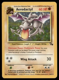Aerodactyl (1) Fossil #01/62 Holo Pokemon Card