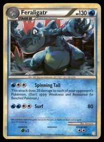 Feraligatr HeartGold SoulSilver #20/123 Holo Pokemon Card