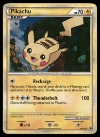 Pikachu HGSS Promos #HGSS03 Holo Pokemon Card