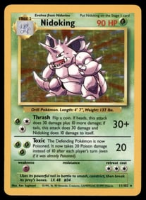 Nidoking Base Set #011/102 Holo Pokemon Card