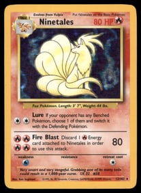 Ninetales Base Set #012/102 Holo Pokemon Card