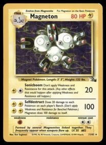 Magneton (11) Fossil #11/62 Holo Pokemon Card