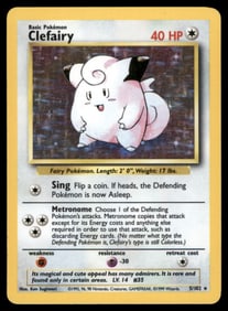 Clefairy Base Set #005/102 Holo Pokemon Card
