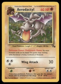 Aerodactyl (1) Fossil #01/62 Holo Pokemon Card