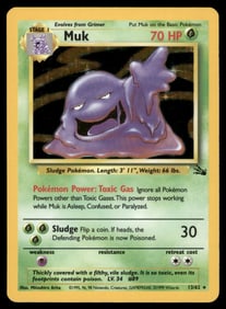 Muk (13) Fossil #13/62 Holo Pokemon Card