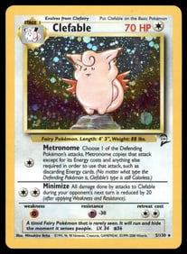Clefable Base Set 2 #005/130 Holo Pokemon Card