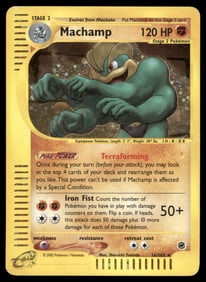 Machamp (16) Expedition #016/165 Holo Pokemon Card