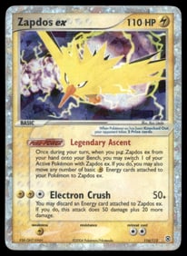 Zapdos ex FireRed & LeafGreen #116/112 Holo Pokemon Card