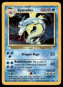 Gyarados Base Set #006/102 Holo Pokemon Card