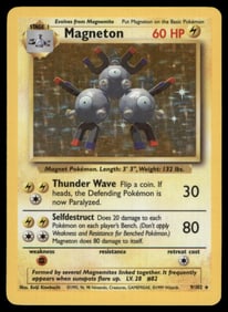 Magneton Base Set #009/102 Holo Pokemon Card