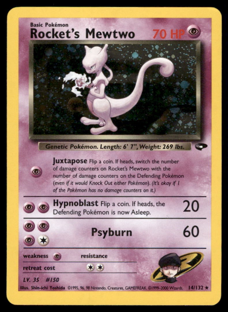 Rocket's Mewtwo Gym Challenge #014/132 Holo Pokemon Card: We offer combined shipping on multiple items. Buyers may also arrange their own shipping. LiveShipping is a separate and independent option for shipping that is NOT a part of the auction house or thei