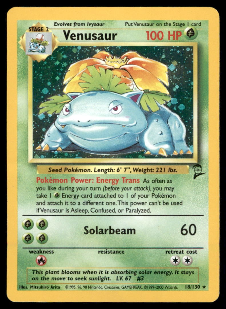 Venusaur Base Set 2 #018/130 Holo Pokemon Card: We offer combined shipping on multiple items. Buyers may also arrange their own shipping. LiveShipping is a separate and independent option for shipping that is NOT a part of the auction house or thei