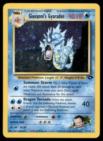 Giovanni's Gyarados Gym Challenge #005/132 Holo Pokemon Card