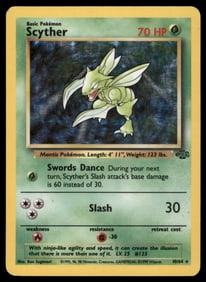 Scyther (10) Jungle #10/64 Holo Pokemon Card