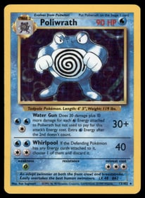 Poliwrath Base Set #013/102 Holo Pokemon Card