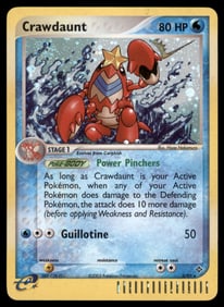 Crawdaunt Dragon #3/97 Holo Pokemon Card