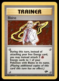 Blaine (100) Gym Challenge #100/132 Holo Pokemon Card