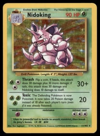 Nidoking Base Set #011/102 Holo Pokemon Card