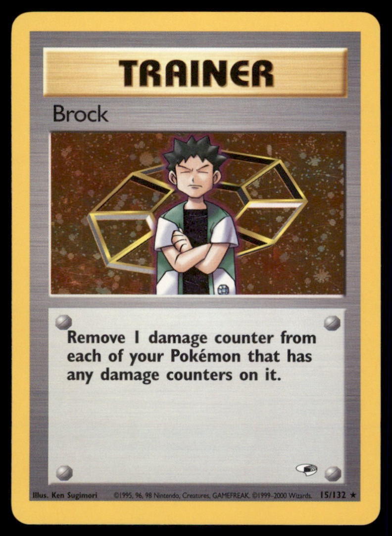 Brock (15) Gym Heroes #015/132 Holo Pokemon Card: We offer combined shipping on multiple items. Buyers may also arrange their own shipping. LiveShipping is a separate and independent option for shipping that is NOT a part of the auction house or thei