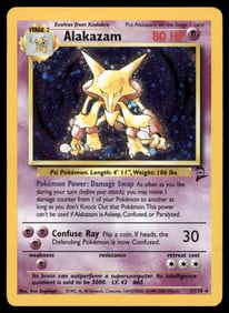 Alakazam Base Set 2 #001/130 Holo Pokemon Card