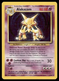 Alakazam Base Set #001/102 Holo Pokemon Card
