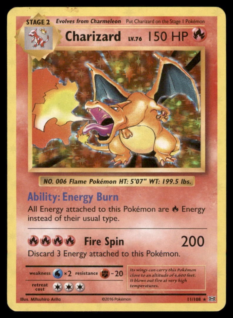 Charizard XY - Evolutions #11/108 Holo Pokemon Card (1 of 2)