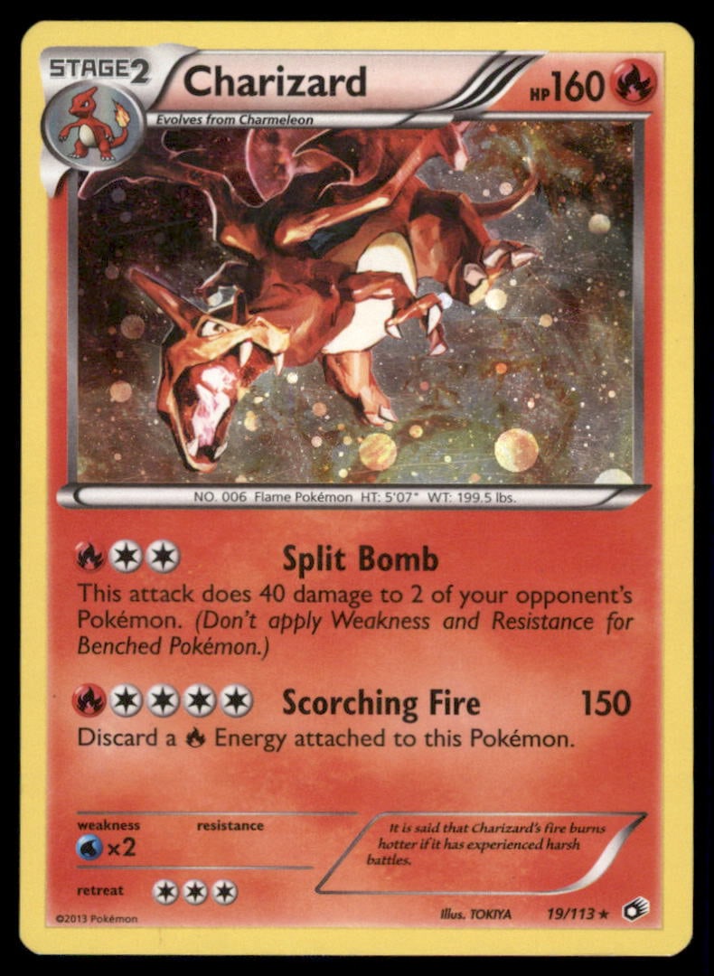 Charizard Legendary Treasures #19/113 Holo Pokemon Card (1 of 2)