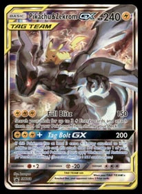 Pikachu & Zekrom GX SM Promos #SM168 Holo Pokemon Card
