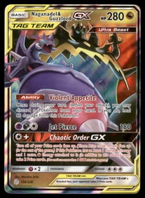 Naganadel & Guzzlord GX SM - Cosmic Eclipse #158/236 Holo Pokemon Card