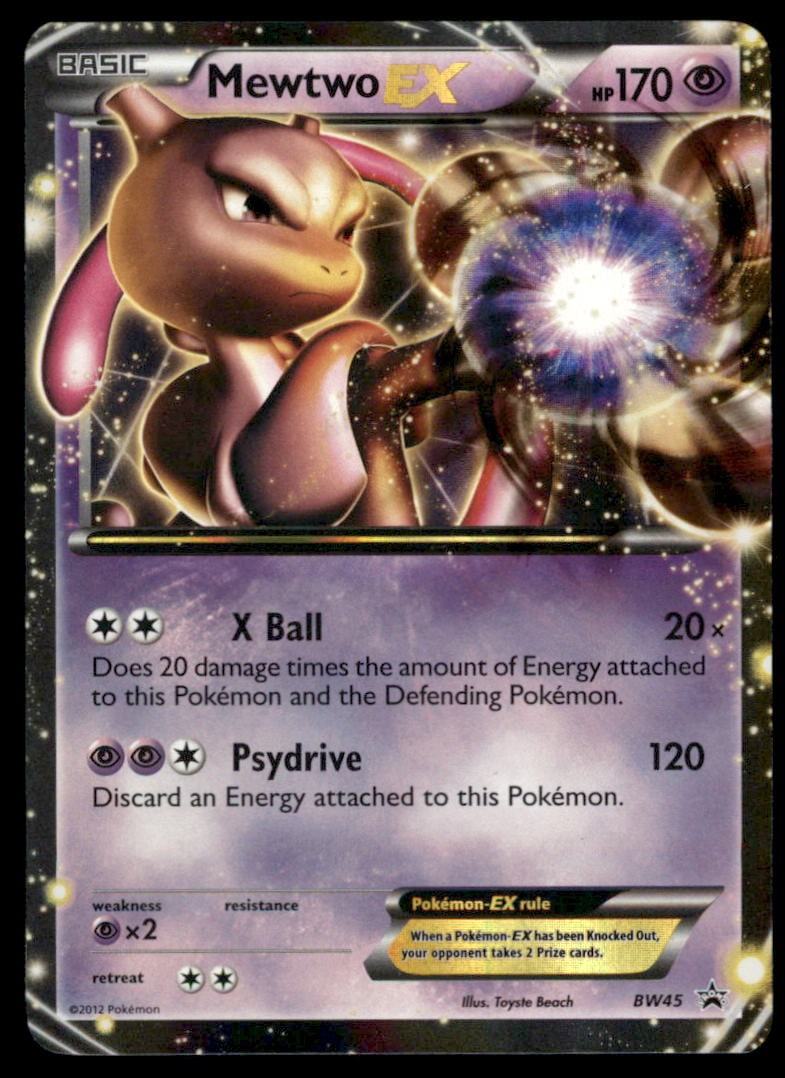 Mewtwo EX Black and White Promos #BW45 Holo Pokemon Card: We offer combined shipping on multiple items. Buyers may also arrange their own shipping. LiveShipping is a separate and independent option for shipping that is NOT a part of the auction house or thei