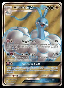 Altaria GX (Full Art) Dragon Majesty #68/70 Holo Pokemon Card