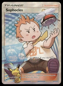 Sophocles (Full Art) SM - Burning Shadows #146/147 Holo Pokemon Card