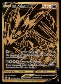 Eternatus V Shining Fates: Shiny Vault #SV121/SV122 Holo Pokemon Card