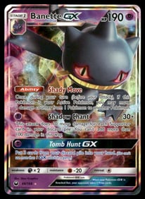 Banette GX SM - Celestial Storm #66/168 Holo Pokemon Card