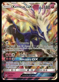 Xerneas GX SM - Forbidden Light #90/131 Holo Pokemon Card