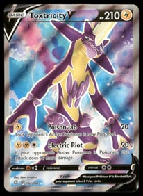 Toxtricity V (Full Art) SWSH02: Rebel Clash #182/192 Holo Pokemon Card