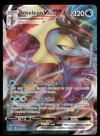 Inteleon VMAX SWSH02: Rebel Clash #050/192 Holo Pokemon Card