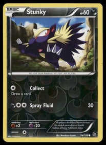 Stunky (54) XY - Flashfire #54/106 Holo Pokemon Card