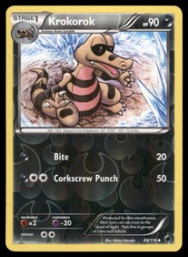 Krokorok Plasma Freeze #69/116 Holo Pokemon Card