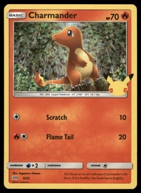 Charmander McDonald's 25th Anniversary Promos #009/025 Holo Pokemon Card