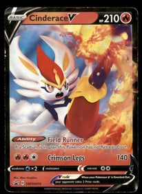 Cinderace V SWSH: Sword & Shield Promo Cards #SWSH015 Holo Pokemon Card
