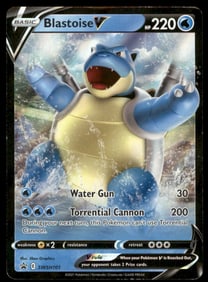 Blastoise V sEK: Blastoise Starter Set VMAX #001/020 Holo Pokemon Card