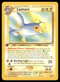 Lanturn Neo Genesis #038/111 1st. ED. Pokemon Card