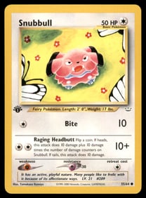 Snubbull Neo Revelation #55/64 1st. ED. Pokemon Card