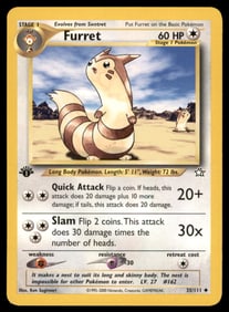 Furret Neo Genesis #035/111 1st. ED. Pokemon Card