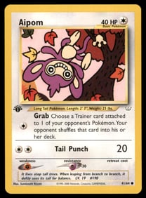 Aipom Neo Revelation #41/64 1st. ED. Pokemon Card