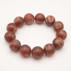Chinese/Tibetan Agate Dzi Bead Bracelet